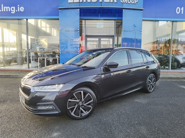 Skoda Octavia Estate, Petrol Plug-in Hybrid, 2021, Black