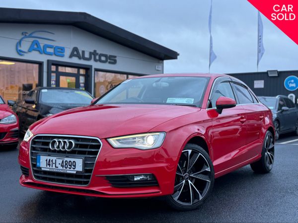 Audi A3 Saloon, Petrol, 2014, Red