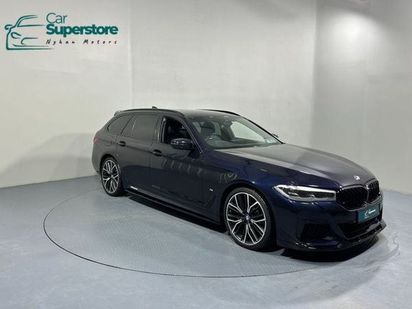 BMW 5-Series Estate, Diesel Hybrid, 2021, Black