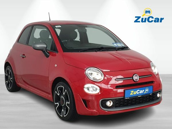 Fiat 500 Hatchback, Petrol, 2018, Red