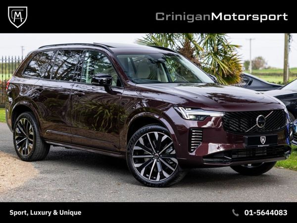 Volvo XC90 SUV, Petrol Plug-in Hybrid, 2025, Red