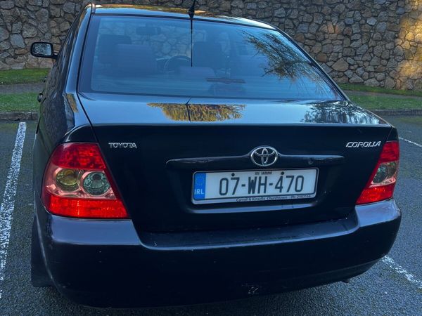 Toyota Corolla Saloon, Petrol, 2007, Black