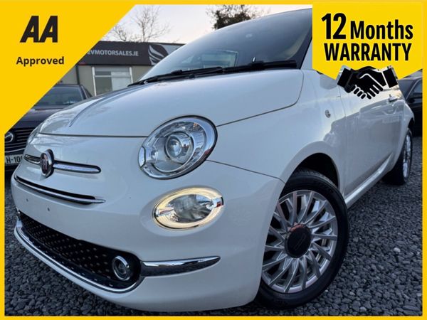 Fiat 500 Hatchback, Petrol, 2018, White