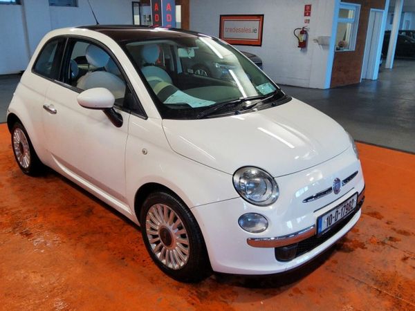 Fiat 500 Hatchback, Petrol, 2010, White