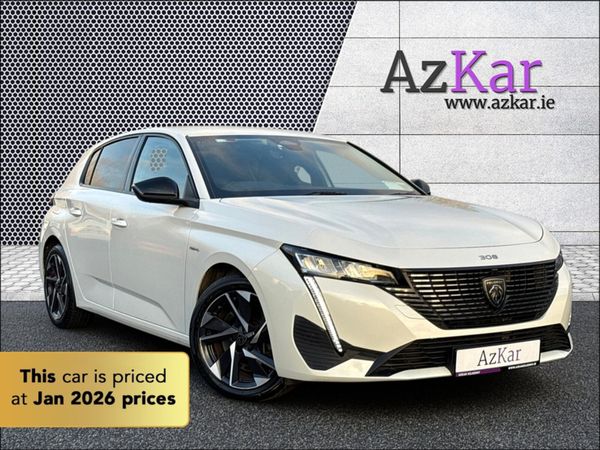 Peugeot 308 Hatchback, Petrol Plug-in Hybrid, 2022, White