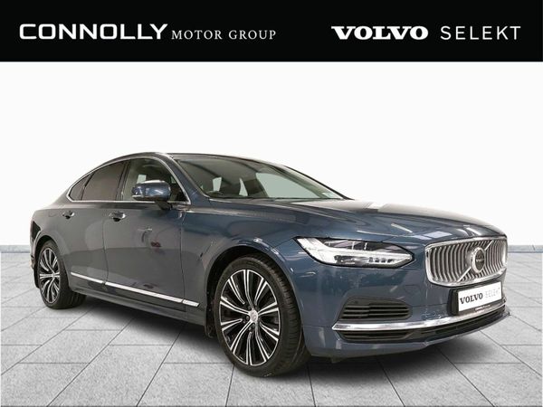 Volvo S90 Saloon, Petrol Plug-in Hybrid, 2021, Blue