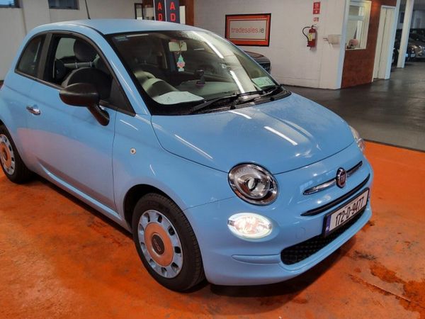 Fiat 500 Hatchback, Petrol, 2017, Blue
