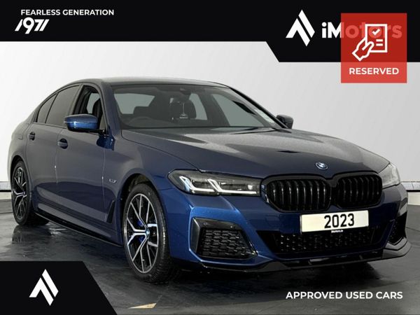 BMW 5-Series Saloon, Petrol Plug-in Hybrid, 2023, Blue
