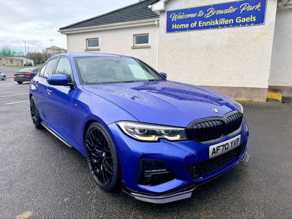 BMW 3-Series Saloon, Diesel Hybrid, 2020, Blue