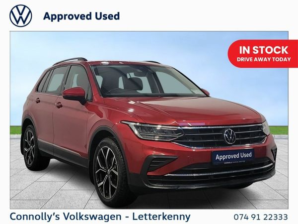 Volkswagen Tiguan SUV, Diesel, 2021, Red