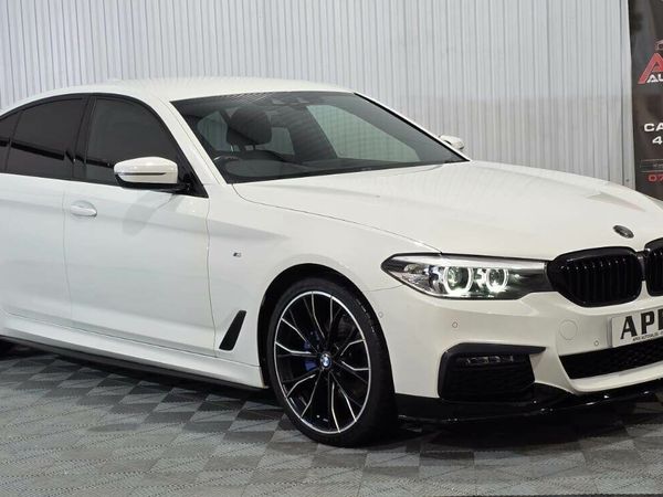 BMW 5-Series Saloon, Diesel Hybrid, 2020, White