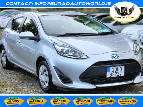 Toyota Aqua Hatchback, Petrol Hybrid, 2020, Silver