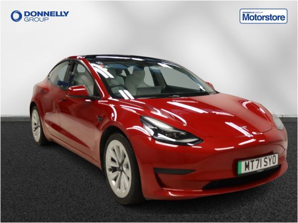 Tesla Model 3 Saloon, Electric, 2021, Red