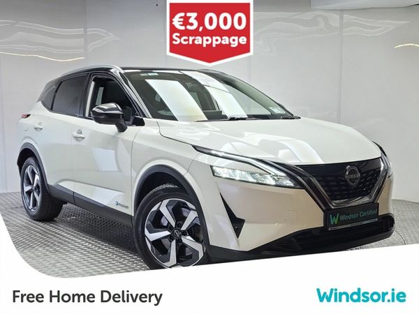 Nissan Qashqai MPV, Petrol Hybrid, 2023, White