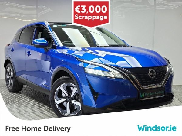 Nissan Qashqai MPV, Petrol Hybrid, 2023, Blue