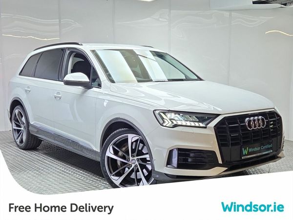 Audi Q7 SUV, Petrol Plug-in Hybrid, 2021, White