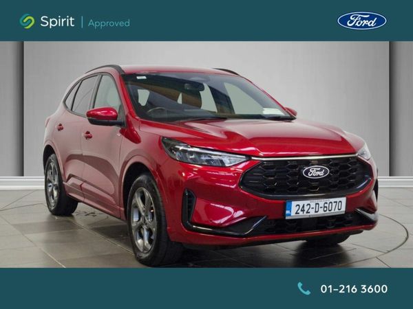 Ford Kuga SUV, Petrol Plug-in Hybrid, 2024, Red