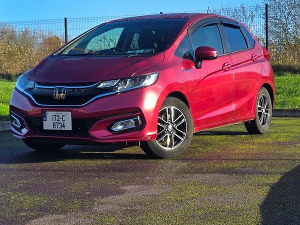Honda Fit Hatchback, Petrol Hybrid, 2017, Red