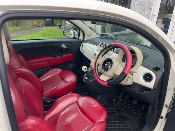 Fiat 500 Hatchback, Petrol, 2008, White