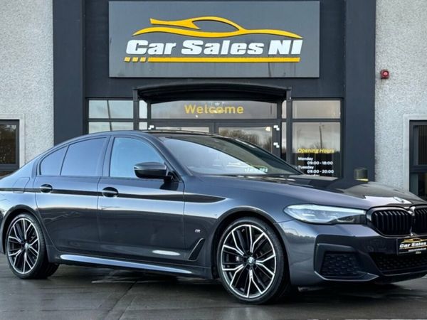 BMW 5-Series Saloon, Diesel Hybrid, 2021, Grey