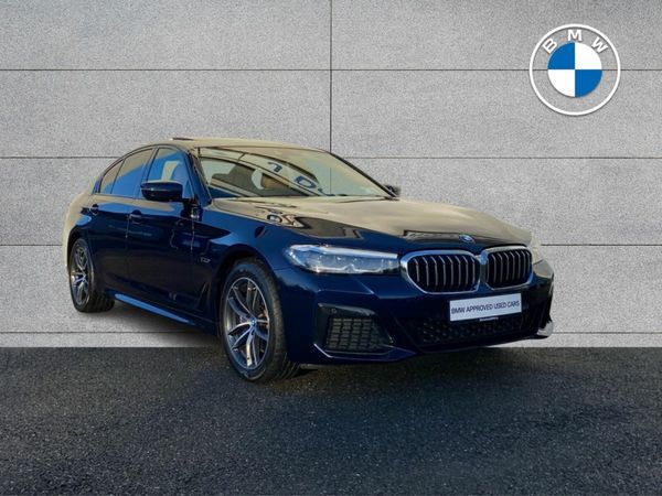 BMW 5-Series Saloon, Petrol Plug-in Hybrid, 2023, Blue