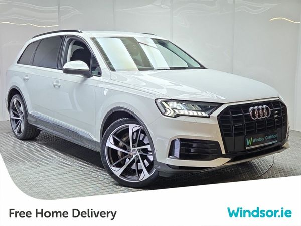 Audi Q7 SUV, Petrol Plug-in Hybrid, 2021, White