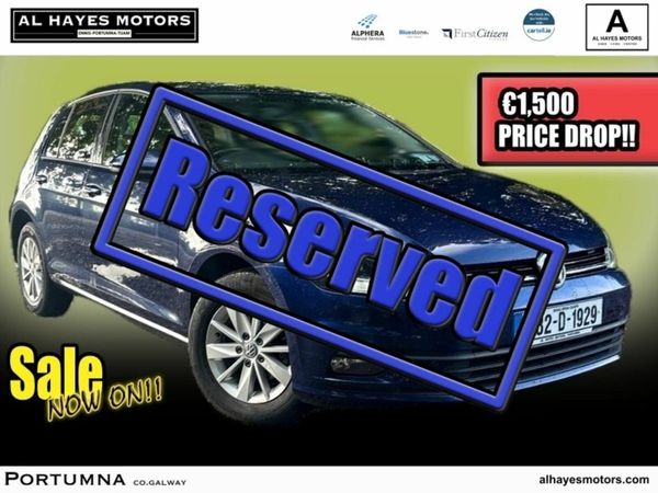 Volkswagen Golf Hatchback, Diesel, 2018, Blue