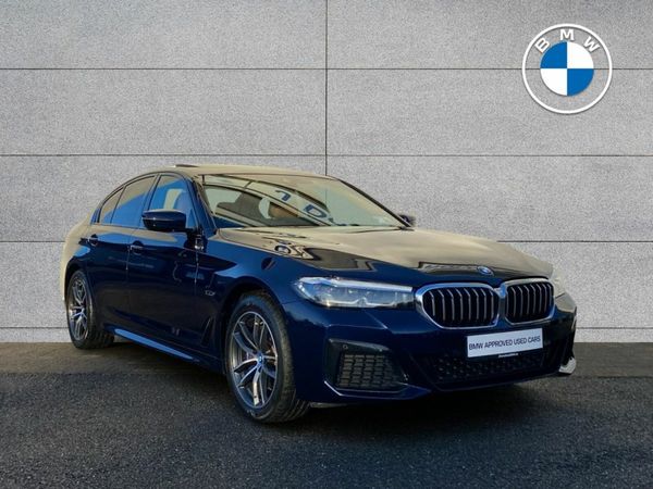 BMW 5-Series Saloon, Petrol Plug-in Hybrid, 2023, Blue