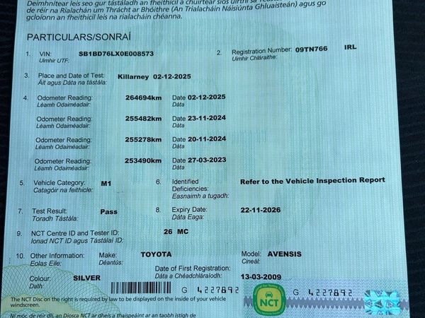 Toyota Avensis Saloon, Diesel, 2009, Silver