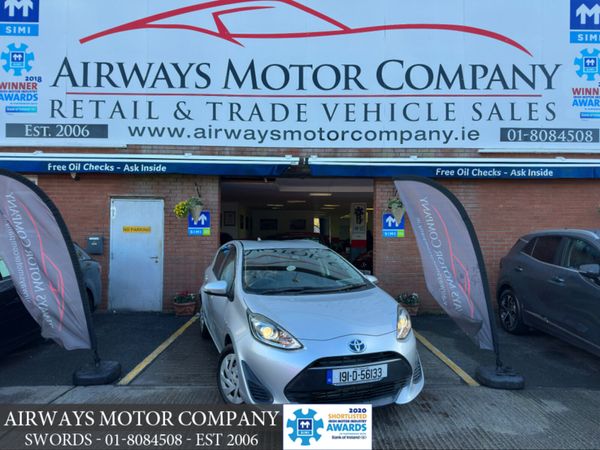 Toyota Aqua Hatchback, Petrol Hybrid, 2019, Silver