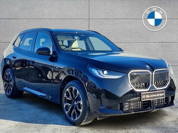 BMW X3 SUV, Petrol Plug-in Hybrid, 2026, Black