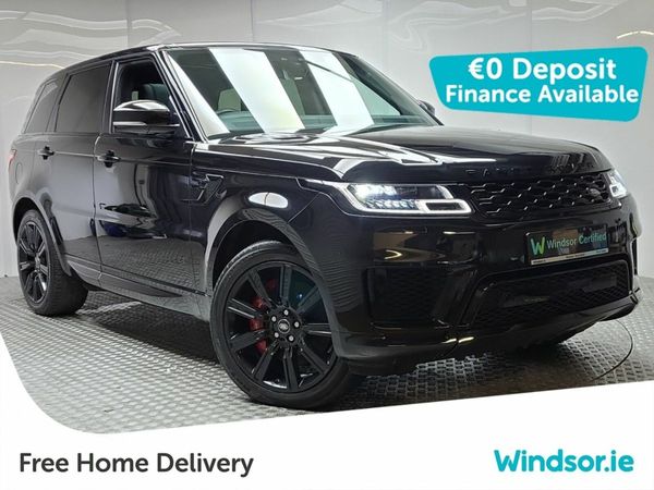 Land Rover Range Rover Sport SUV, Petrol Plug-in Hybrid, 2021, Black