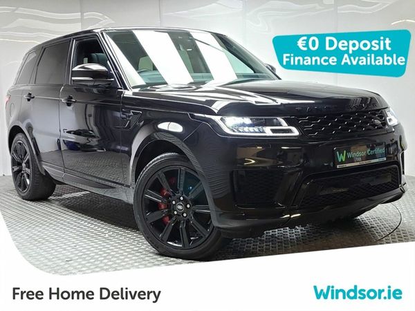 Land Rover Range Rover Sport SUV, Petrol Plug-in Hybrid, 2021, Black