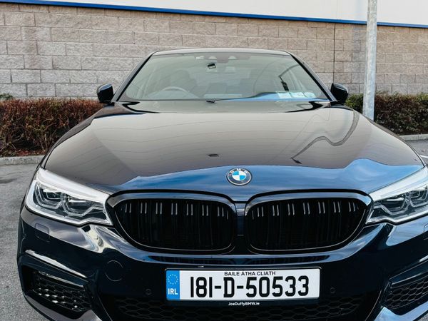 BMW 5-Series Saloon, Petrol Plug-in Hybrid, 2018, Black
