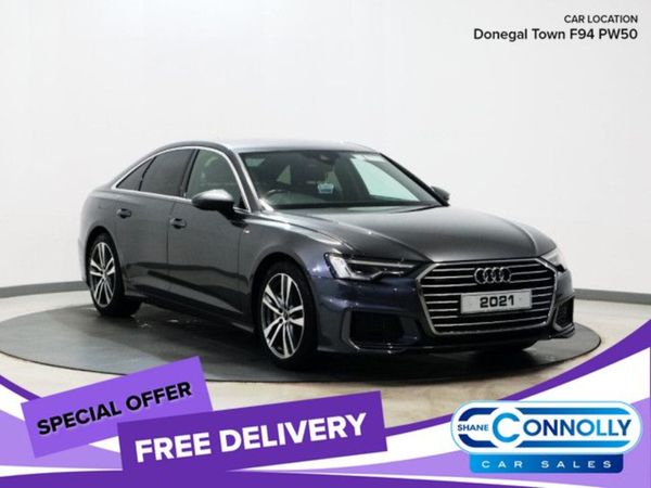 Audi A6 Saloon, Petrol Hybrid, 2021, Grey