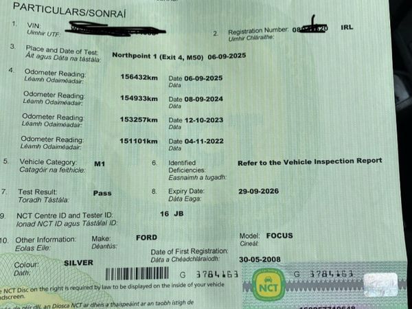 Ford Focus Saloon, Petrol, 2008, Silver