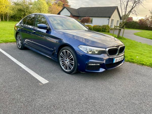 BMW 5-Series Saloon, Petrol Plug-in Hybrid, 2018, Blue