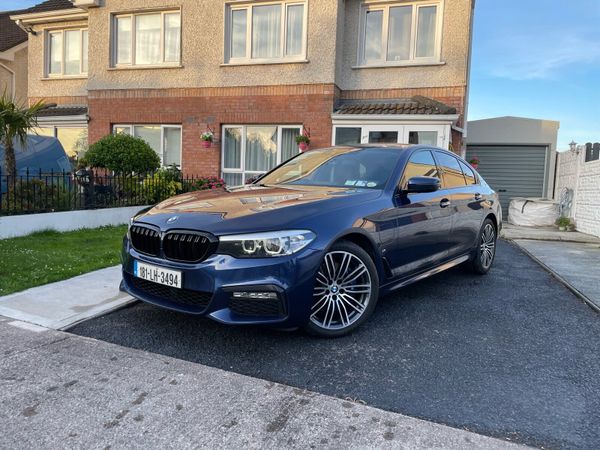 BMW 5-Series Saloon, Petrol Plug-in Hybrid, 2018, Blue