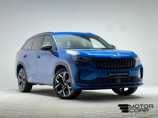 Skoda Kodiaq SUV, Petrol Plug-in Hybrid, 2025, Blue