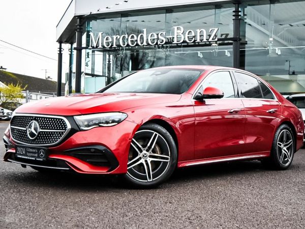Mercedes-Benz E-Class Saloon, Diesel Hybrid, 2024, Red