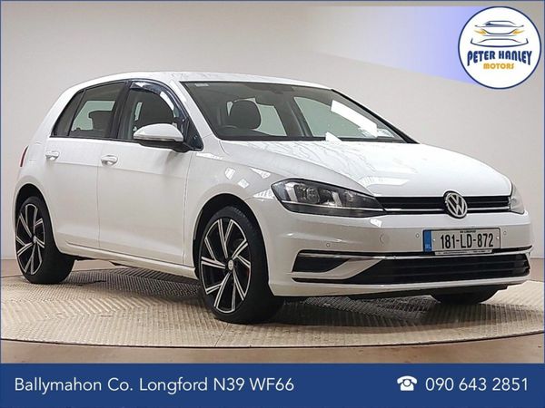 Volkswagen Golf Hatchback, Petrol, 2018, White