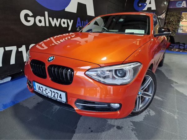 BMW 1-Series Hatchback, Petrol, 2014, Orange