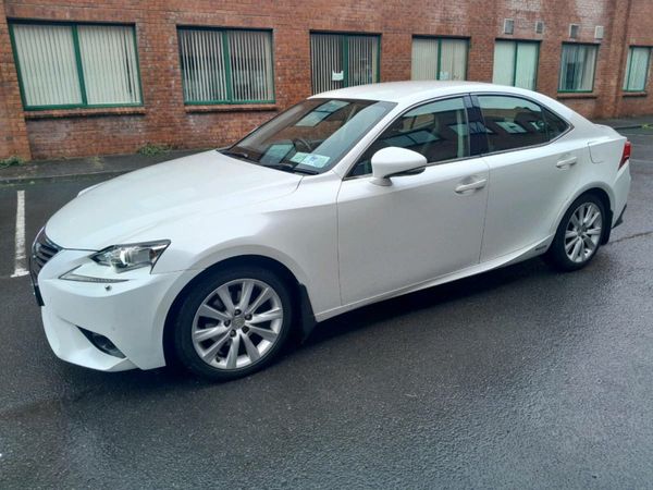 Lexus IS Saloon, Petrol Hybrid, 2014, White