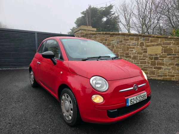 Fiat 500 Hatchback, Petrol, 2015, Red