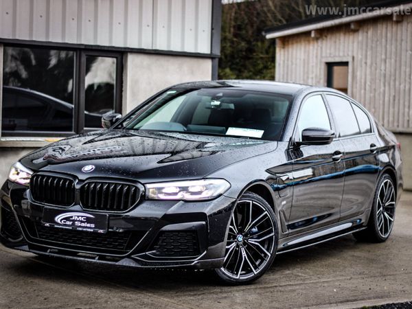 BMW 5-Series Saloon, Petrol Hybrid, 2021, Black
