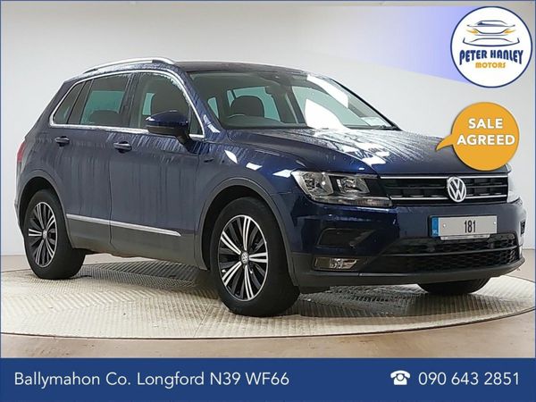Volkswagen Tiguan SUV, Diesel, 2018, Blue