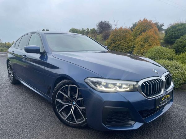 BMW 5-Series Saloon, Diesel Hybrid, 2022, Blue