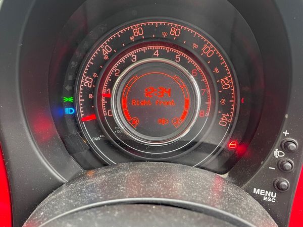 Fiat 500 Hatchback, Petrol, 2009, Red