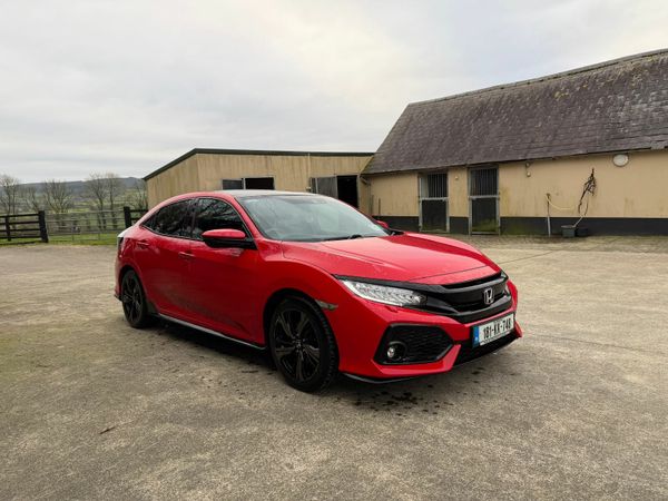Honda Civic Hatchback, Petrol, 2018, Red