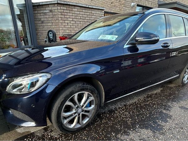 Mercedes-Benz C-Class Estate, Petrol Plug-in Hybrid, 2016, Blue